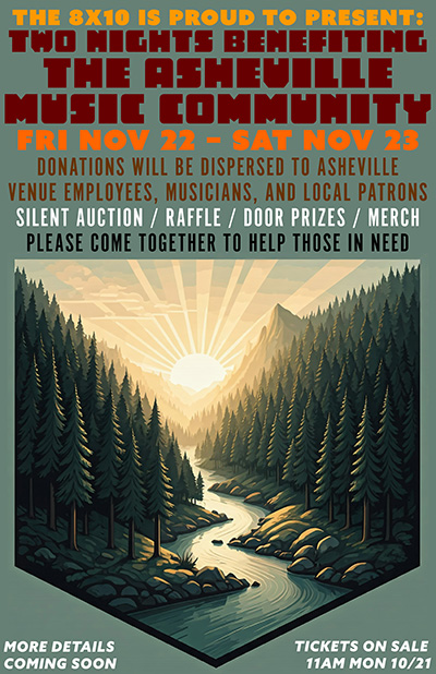 The 8x10 - Asheville NC Benefit Show - November 22-23, 2024
