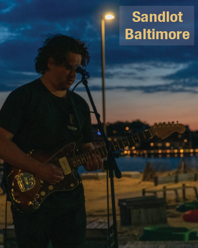 Kyle Fives shredding the guitar at Sandlot in Baltimore