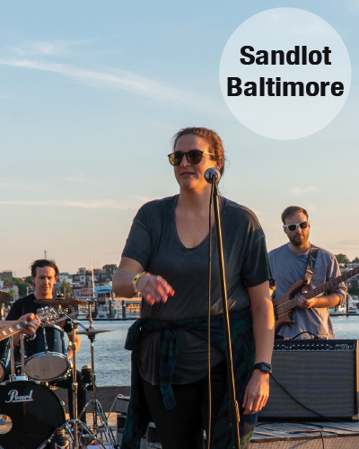 Anna Stevens singing at the Sandlot in Baltimore